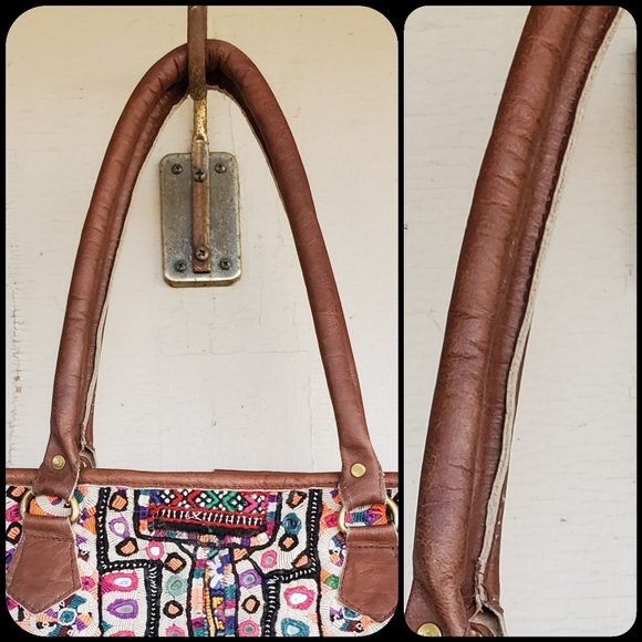 Artisan Banjara zari Boho  Embroidered bag Handmade Patchwork Repurposed - Picture 14 of 16